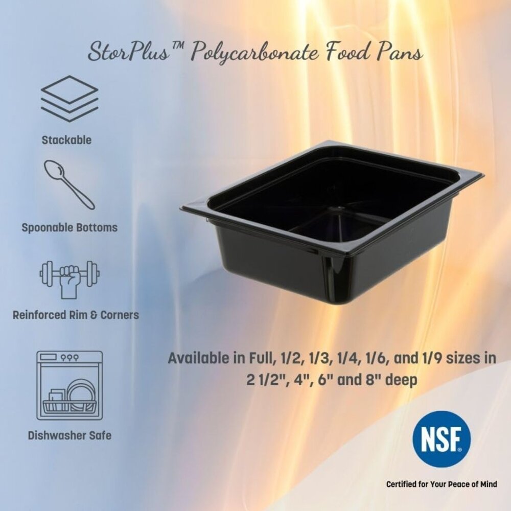 Carlisle FoodService Black Serving Tray 4" Deep, Black
